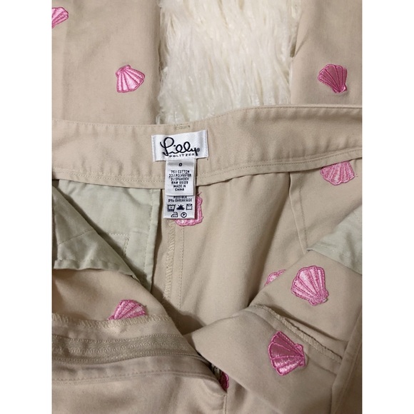 Lilly Pulitzer Embroided sea shell Capris - Picture 4 of 8